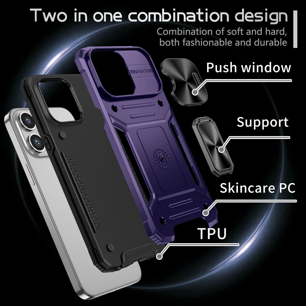 Hülle für Apple iPhone 15 Pro Schutz Handy Case Cover Kamera Tasche Etuis Bumper