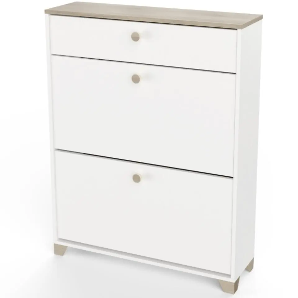 CALICOSY - Schoenenkast IZZY - Wit - 104,3x80,8x24,4 cm