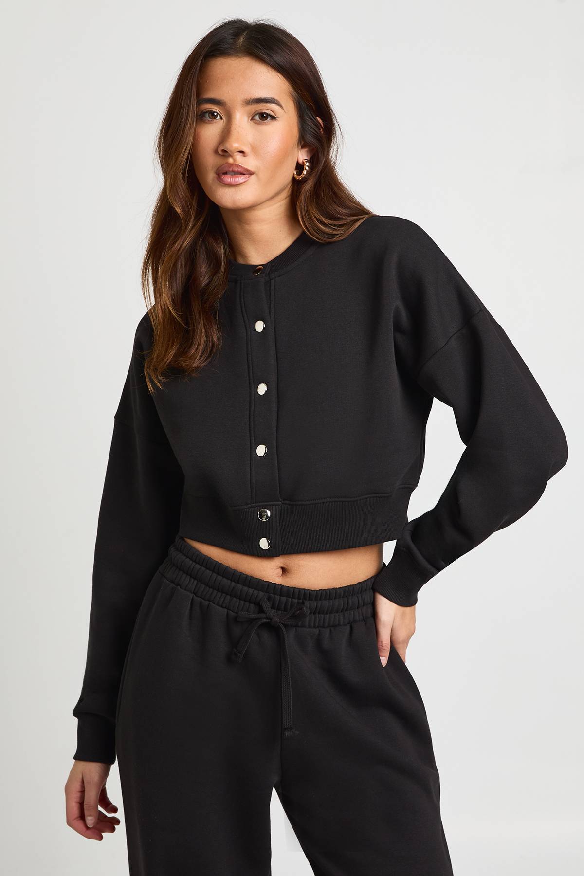 boohoo Survêtement Sweat Bomber Ajusté