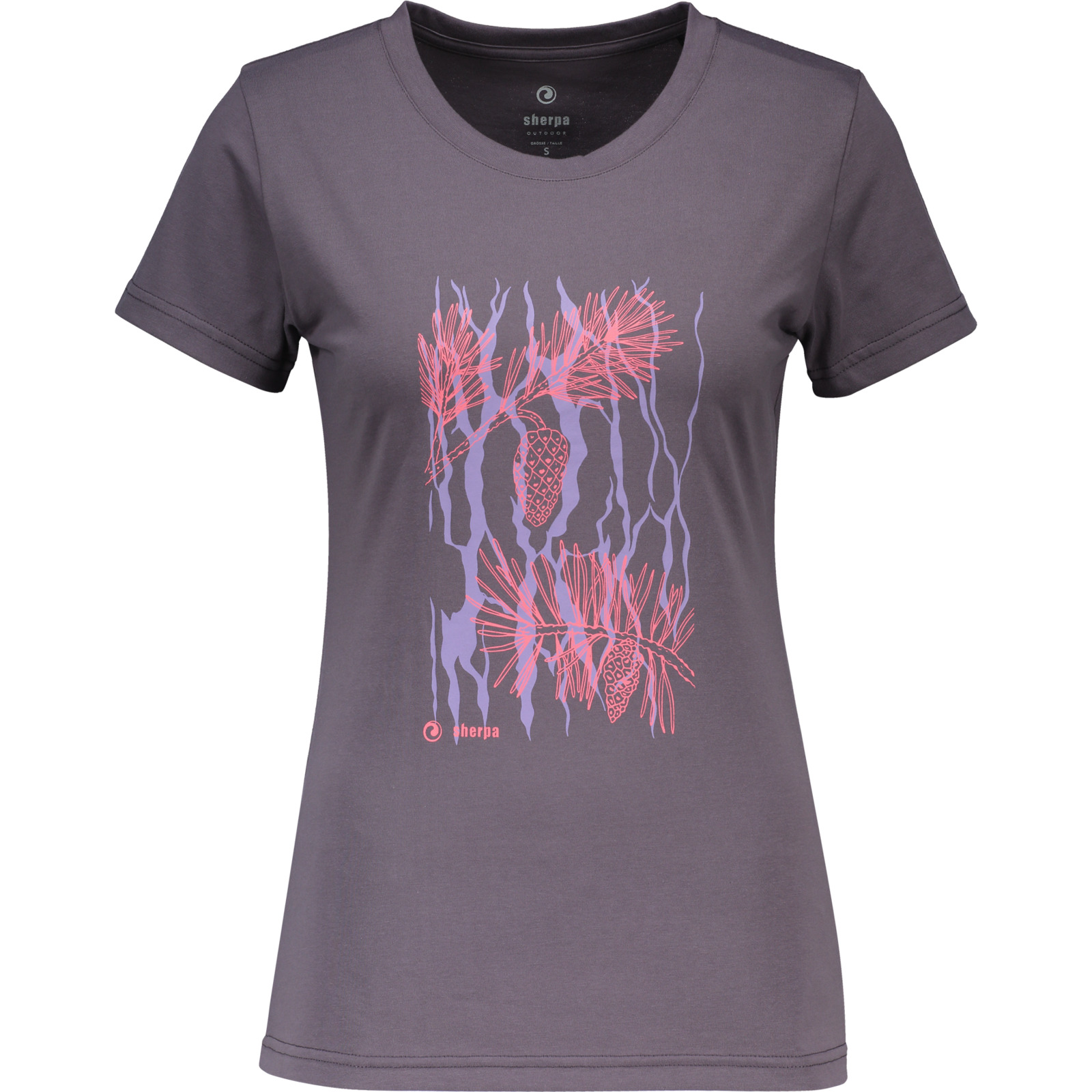 Sherpa Damen-T-Shirt Yongzin M, grau