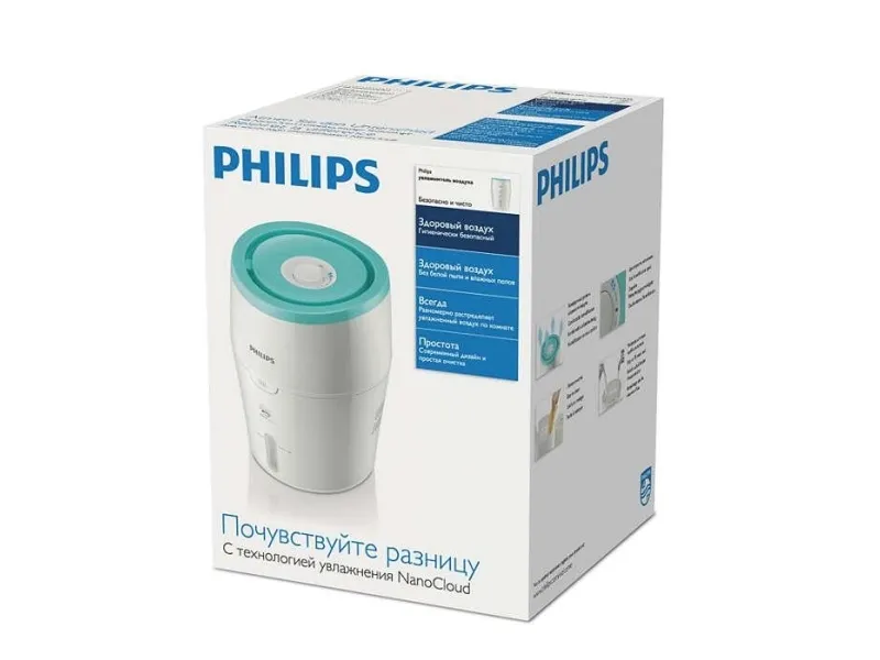Philips HU4801 - Luftfugter - mobil - hvid/lysegrøn