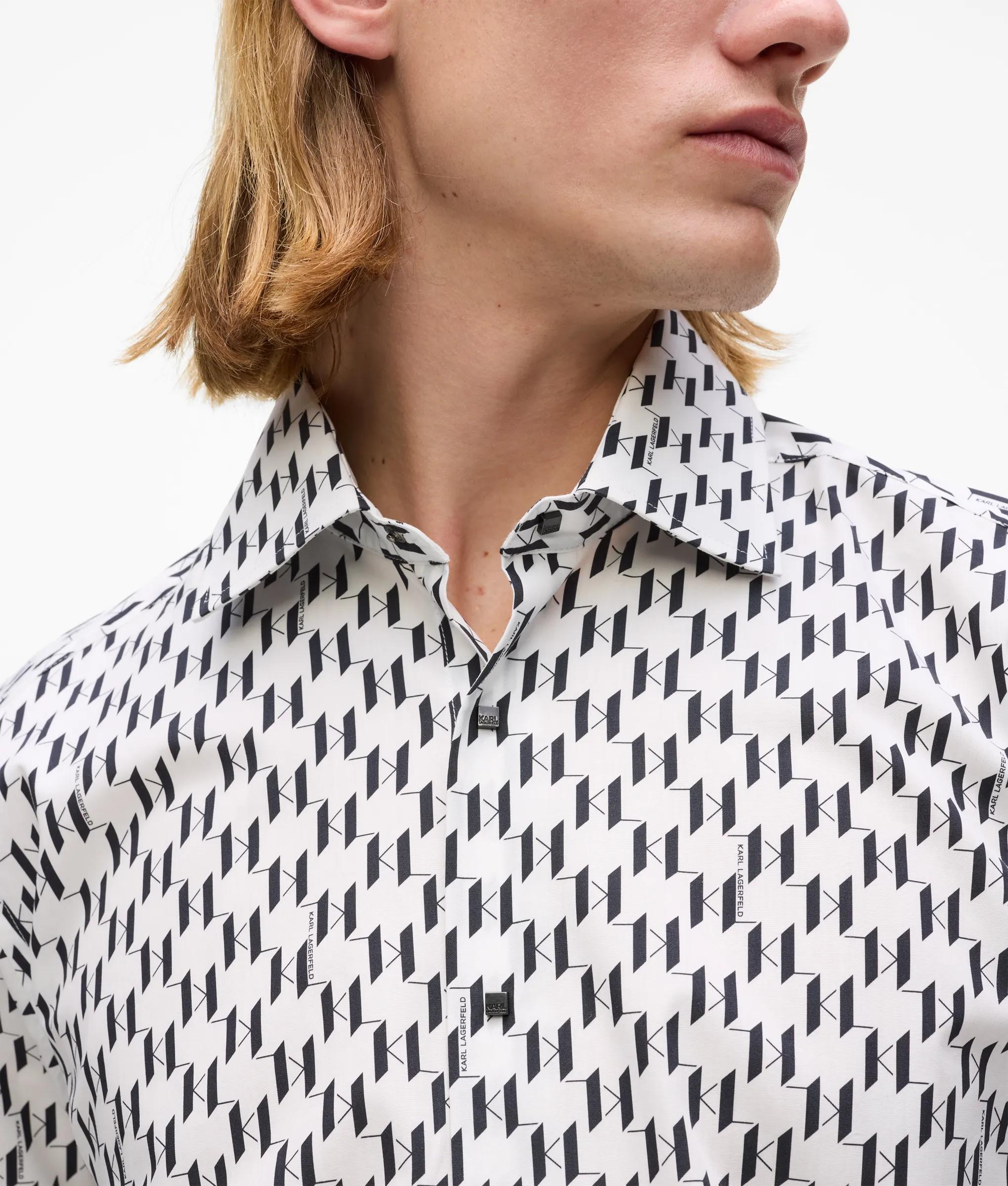 Shirt met Monogram over de hele stof