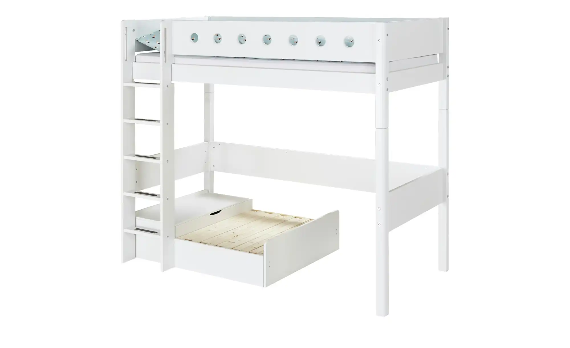 FLEXA Hochbett mit senkrechter Leiter Flexa White