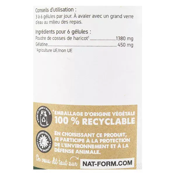 Nat & Form Original Haricot Cosse 200 gélules