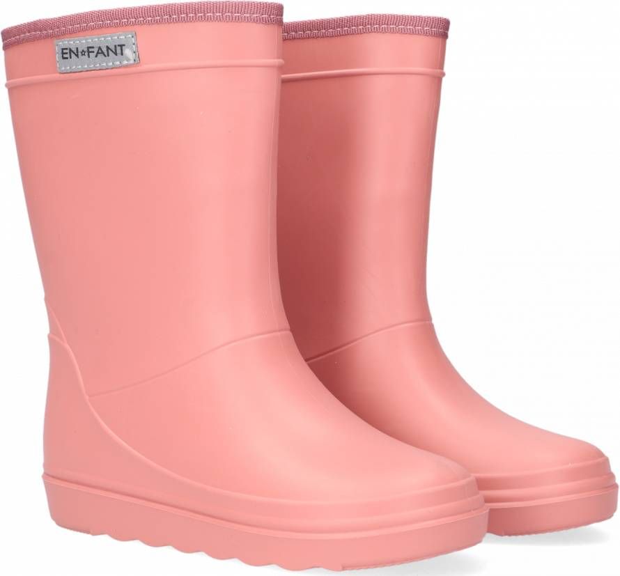 En Fant Kinder Gummistiefel Rain Boots Solid Old Rose