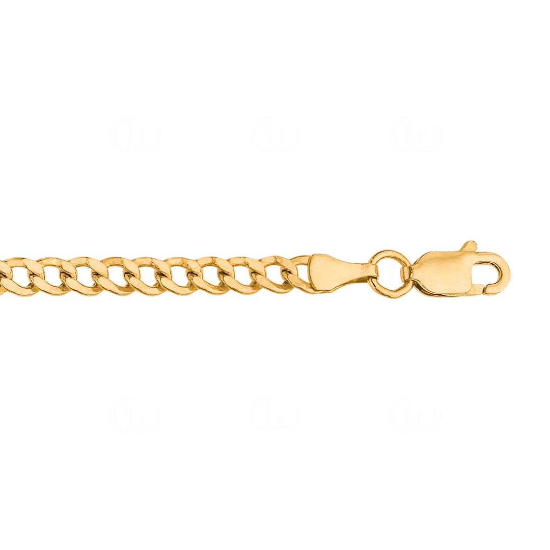 3.3mm Panzerarmband 750/18 K Gelbgold halbmassiv