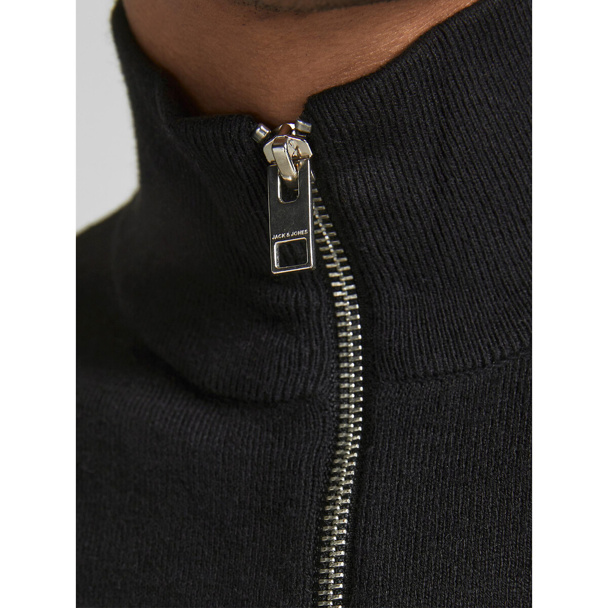 JACK & JONES<br>Suéter com gola alta e zíper Emil