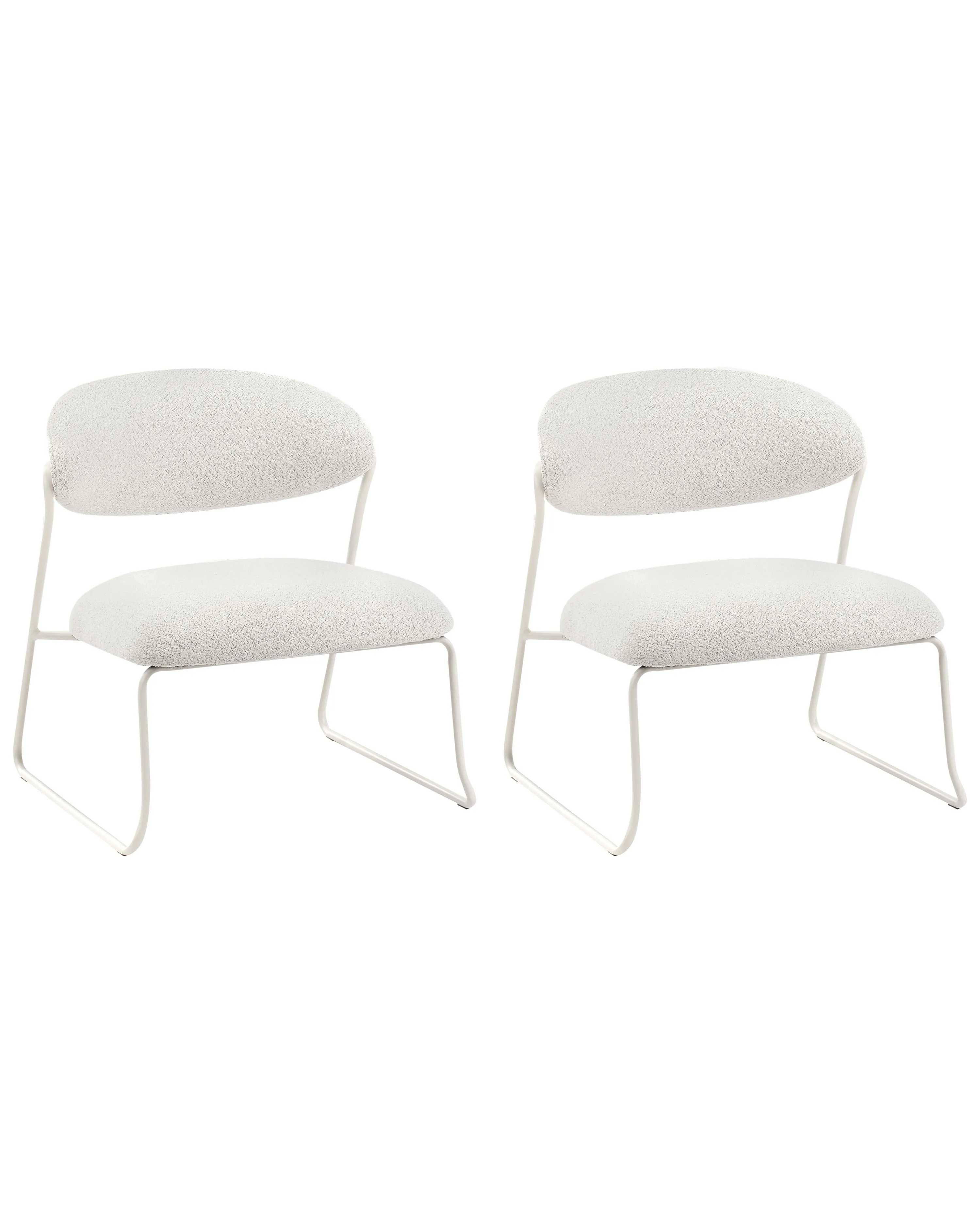 Set van 2 fauteuils KOLSVA Stof Gebroken wit