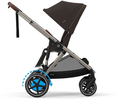Cybex e-GAZELLE S Sportsvogn, Taupe/Chocolate Brown