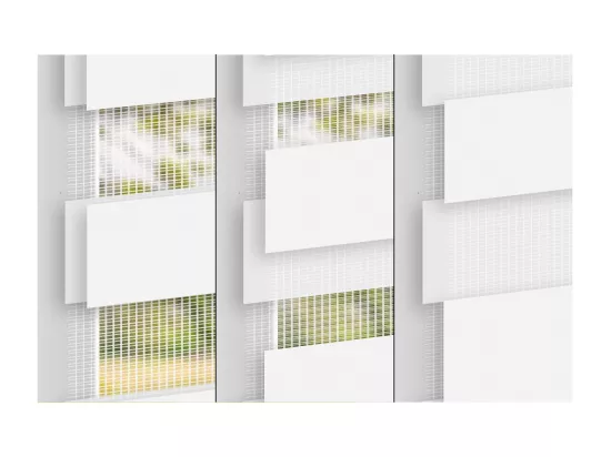 Store enrouleur double 45 x 150 cm blanc Klemmfix sans perçage ECD Germany