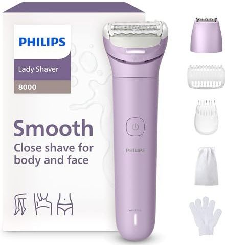 Philips - Lady Shaver Series 8000 - Elektrisch Scheerapparaat - Snoerloos - Voor Benen en Lichaam