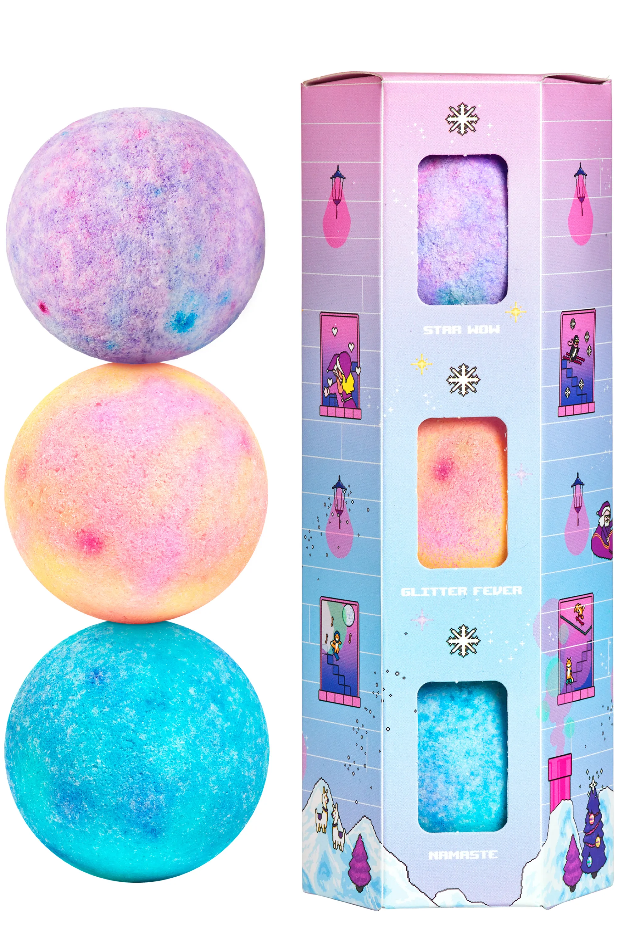 Merci Handy Kit de 3 bombes de bain Bathbomb Factory-300 g