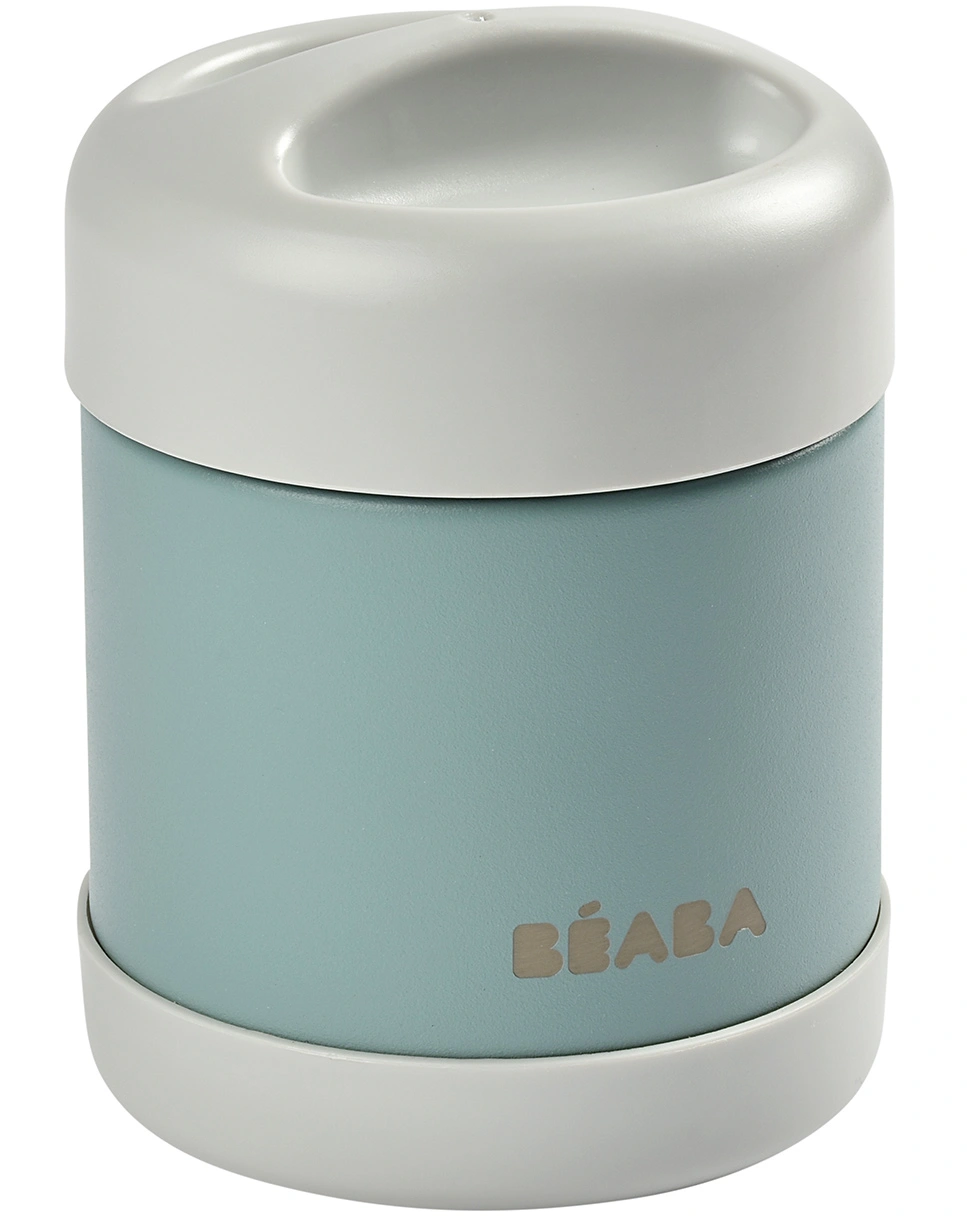 Edelstahl-Thermobehälter LUNCH (0,3L) light grey/eucalyptus