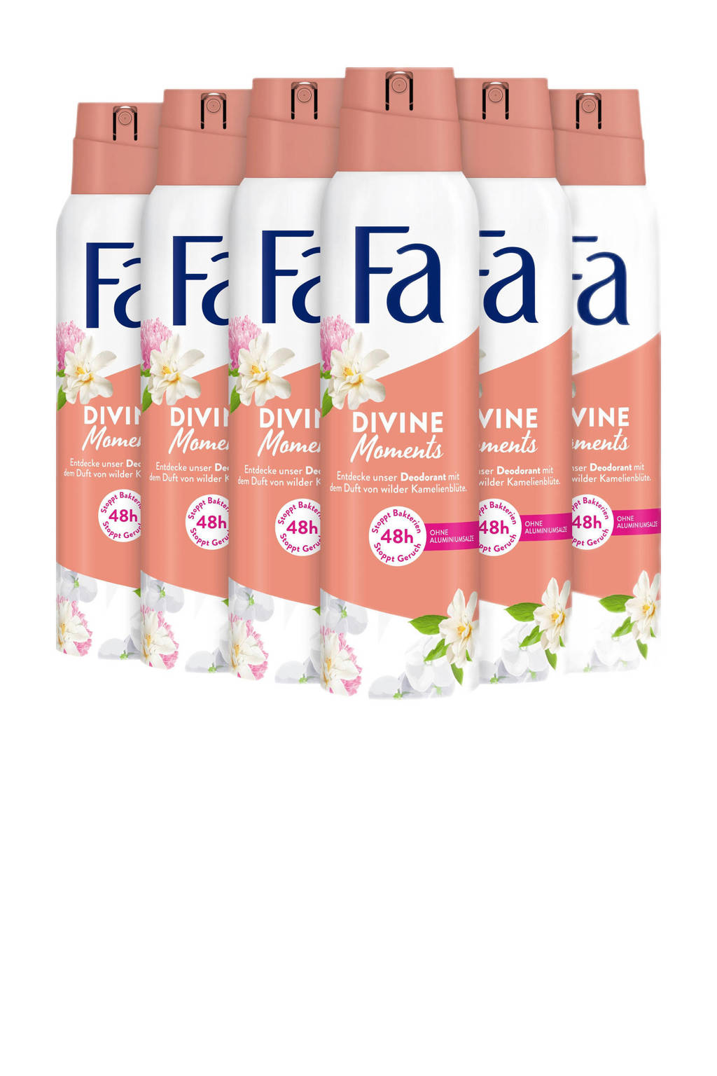 Fijne deo!Divine Moments deodorant spray - 6 x 150 ml - voordeelverpakking