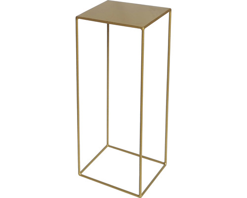 Lafiora metalen plantentafel, 28 x 28 x 70 cm, goud