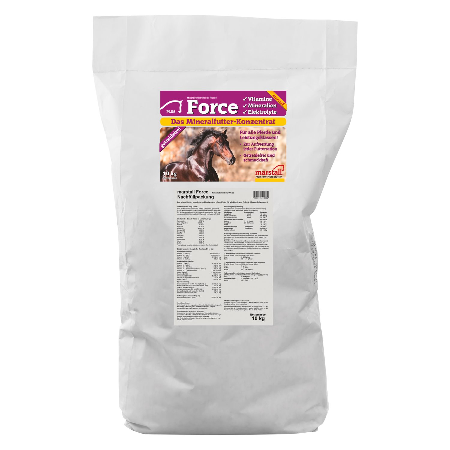 marstall Mineralfuttermittel Force Nachfüllsack - 10 kg