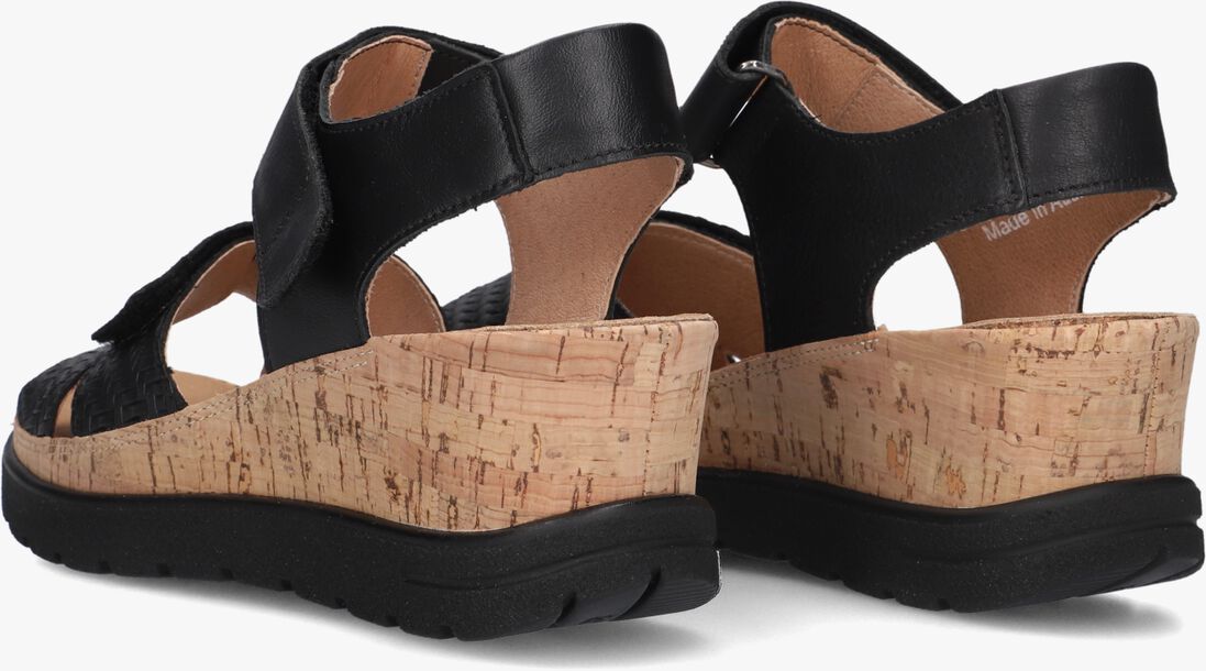 zwarte hartjes sandalen met hak jazz