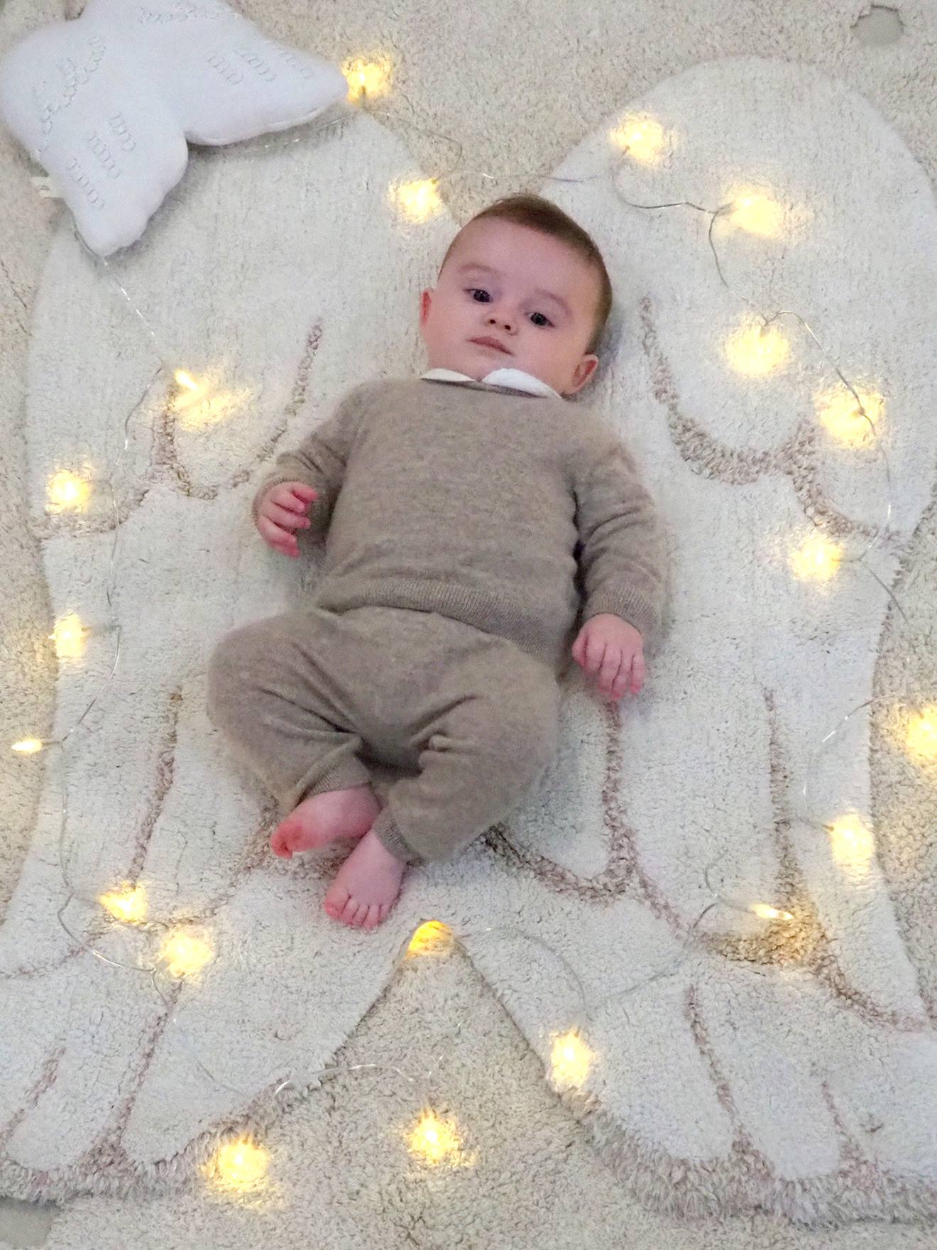 Tapete de algodão lavável Mini Asas de Anjo
