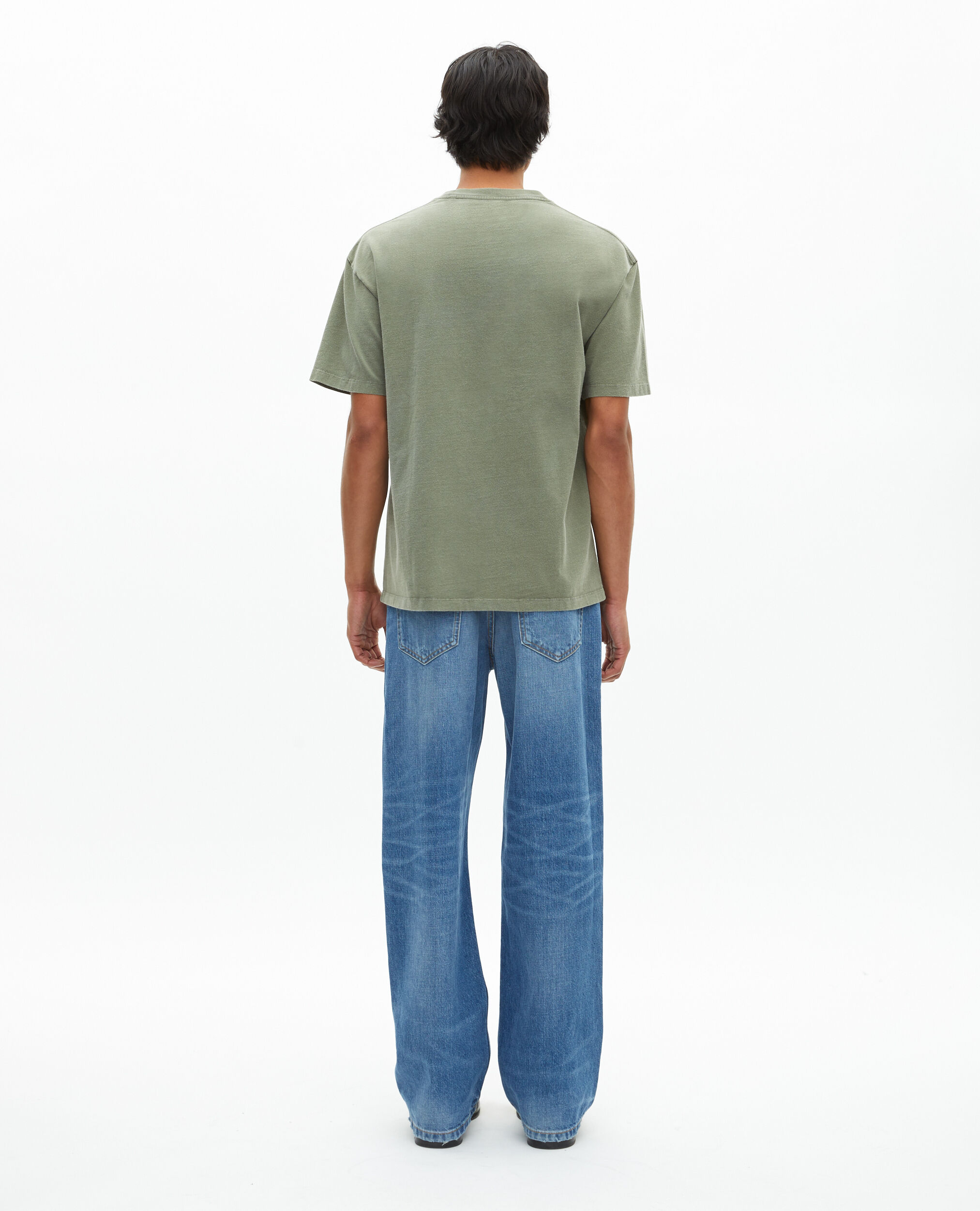 T-shirt avec sérigraphie kaki