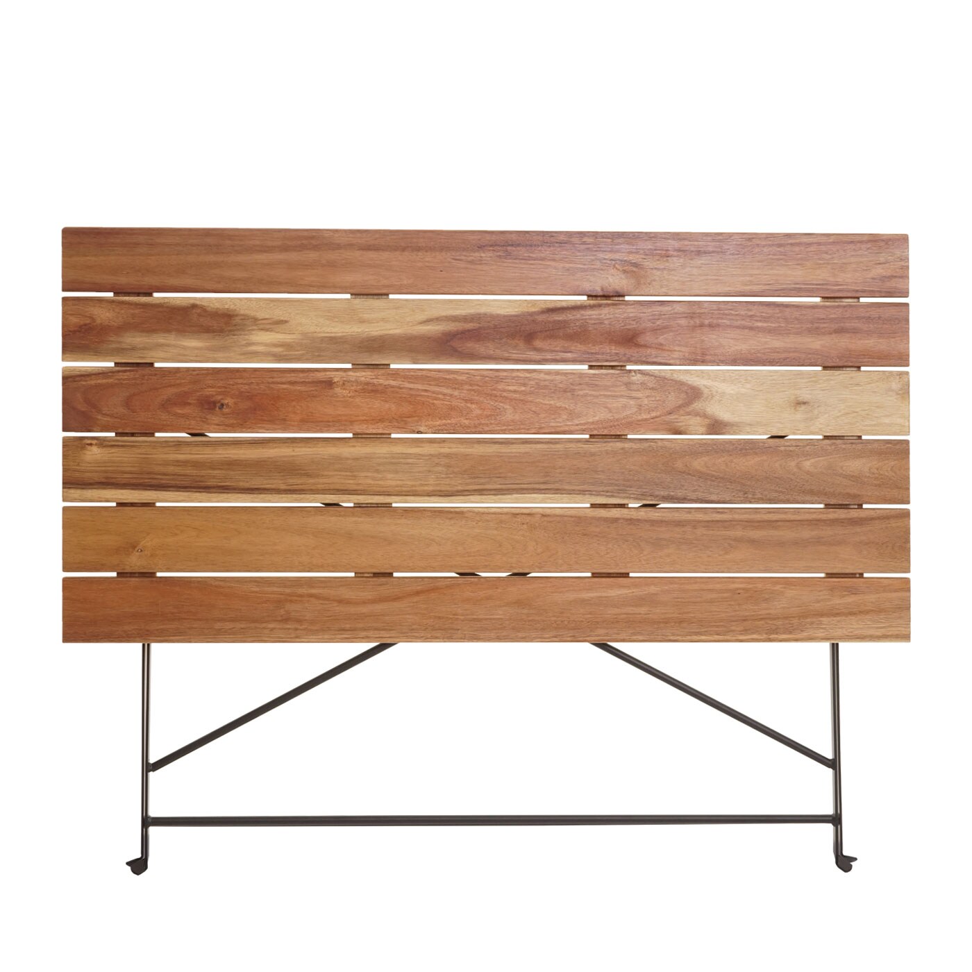 Biergartentisch MCW-J40, Klapptisch Gartentisch, Gastronomie-Qualität Akazie MVG-zertifiziert 120x60cm ~ naturfarben