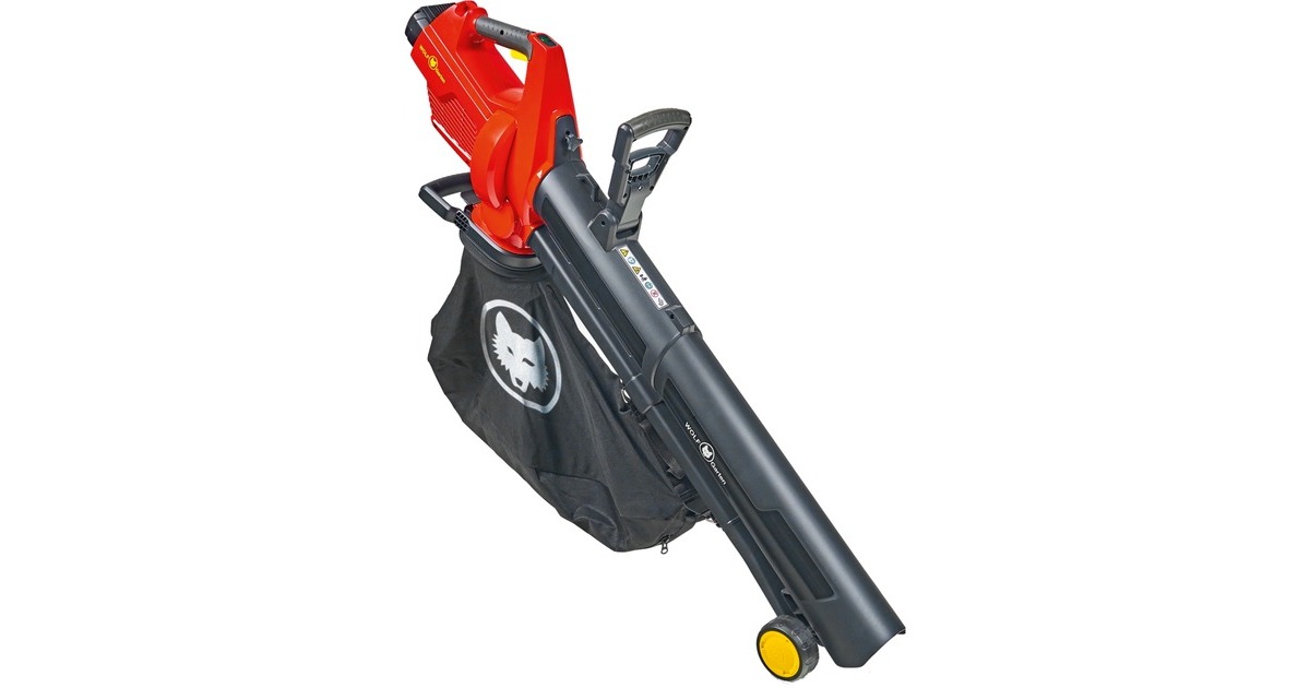 WOLF-GartenAccu bladblazer LYCOS 40/480 V set bladzuiger / bladblazer  (Rood/zwart, Accu inbegrepen)