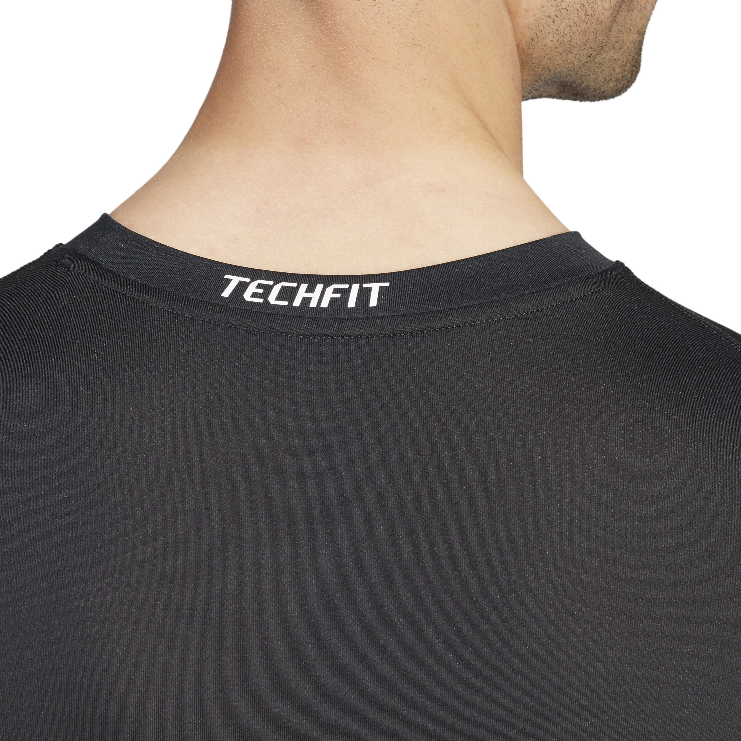 adidas TechFit Haut Manches Longues Hommes - Noir