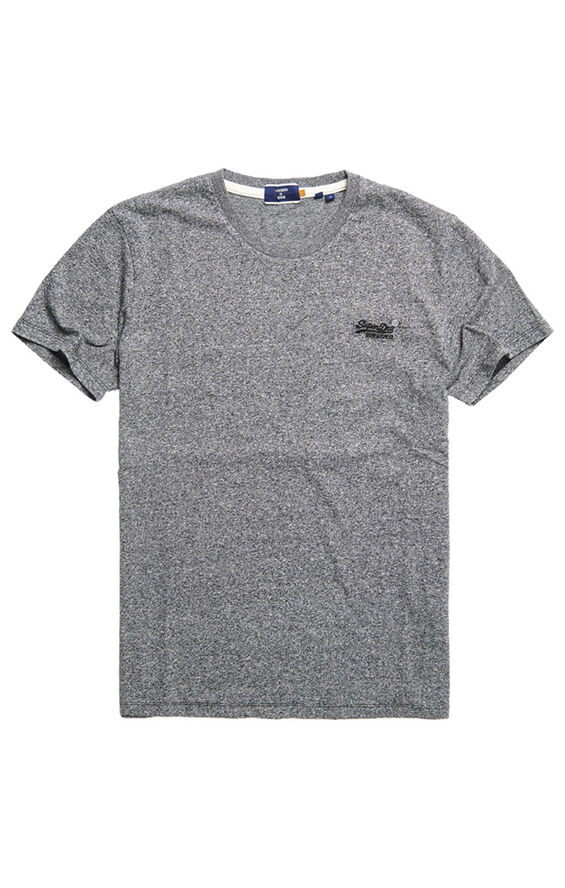 Superdry OL VINTAGE EMB TEE Karst black mega grit