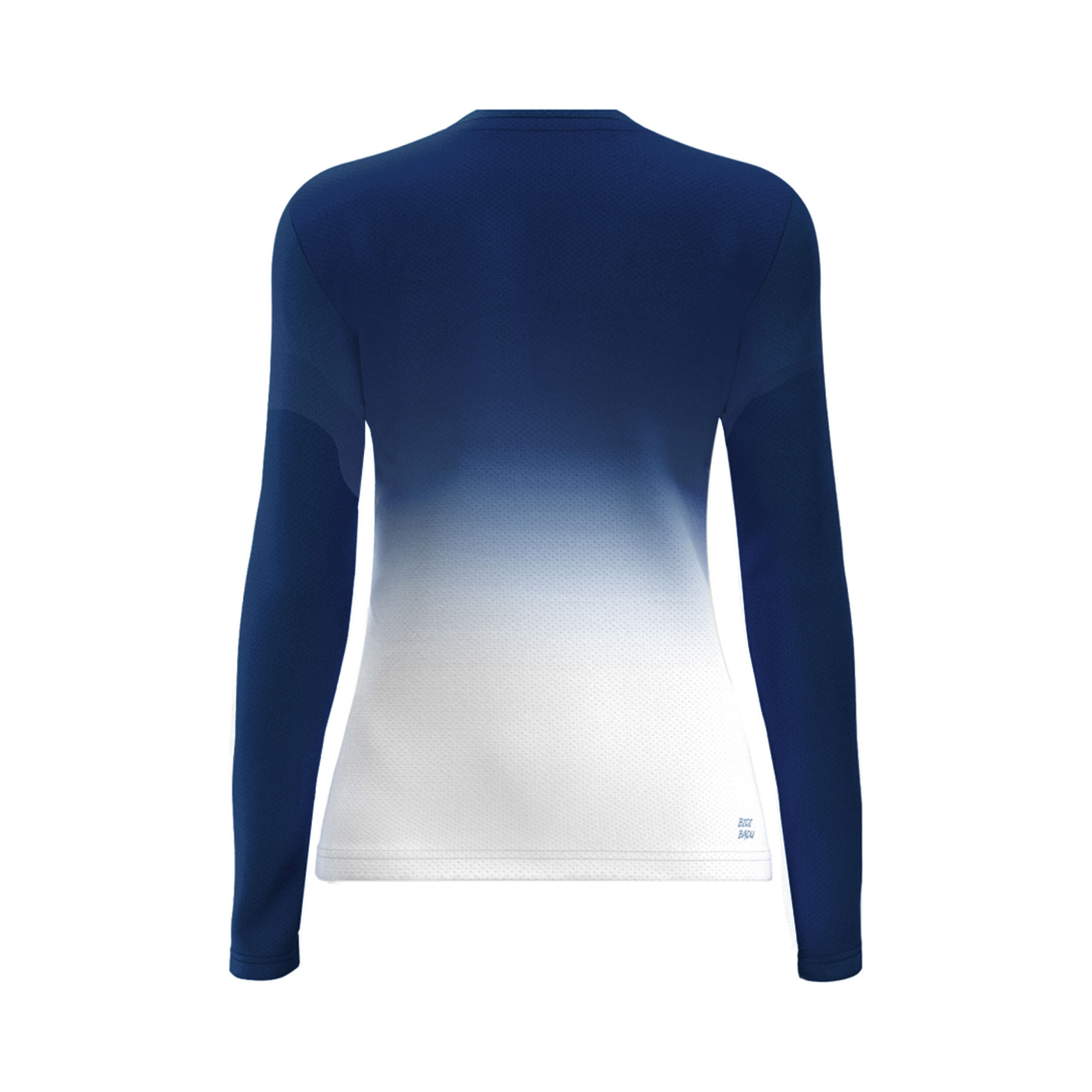 BIDI BADU Crew Gradiant Haut Manches Longues Filles - Bleu Foncé , Blanc