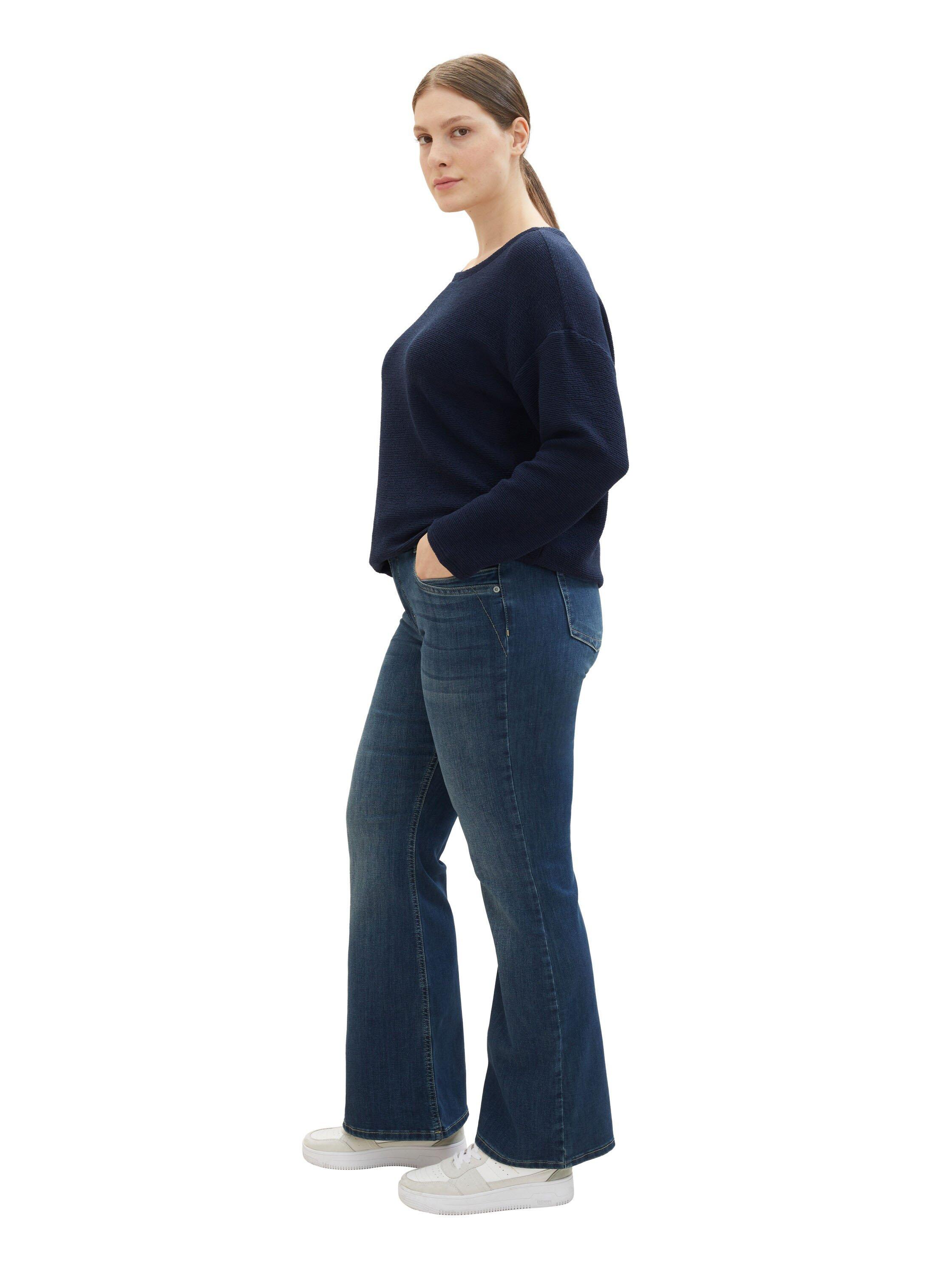 Bootcut Jeans in Used-Optik