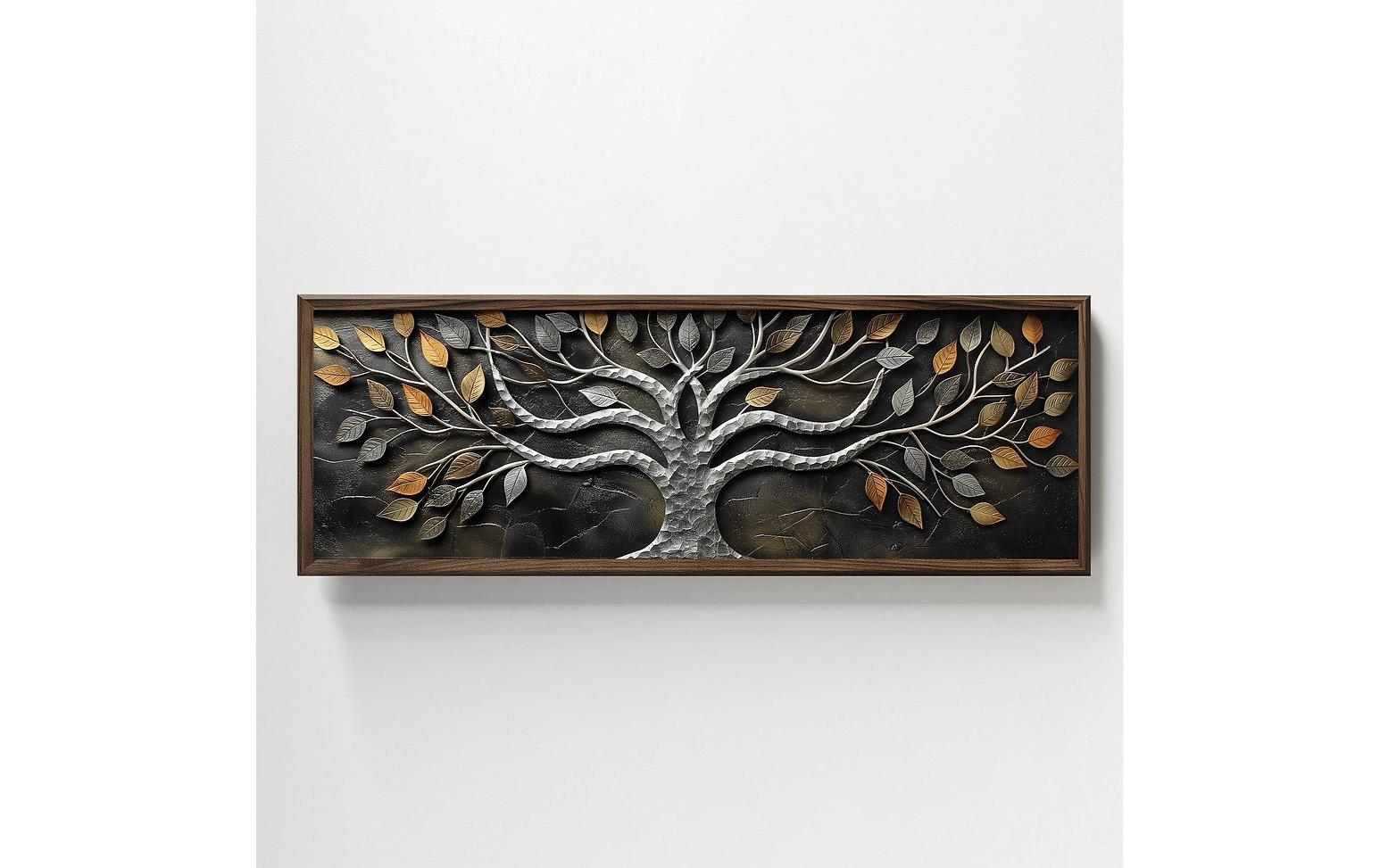 Bild Tree 120 x 40 cm<br>Dekorative Wandmalerei