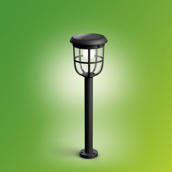 Philips solar sokkellamp Linkable Radii zwart