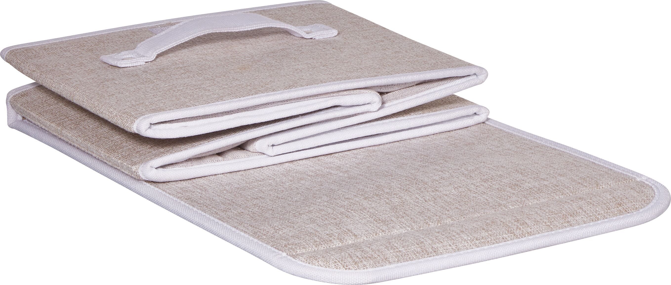 BIANCA Aufbewahrungsbox - Beige / B: 25.0 cm x T: 36.0 cm x H: 20.0 cm