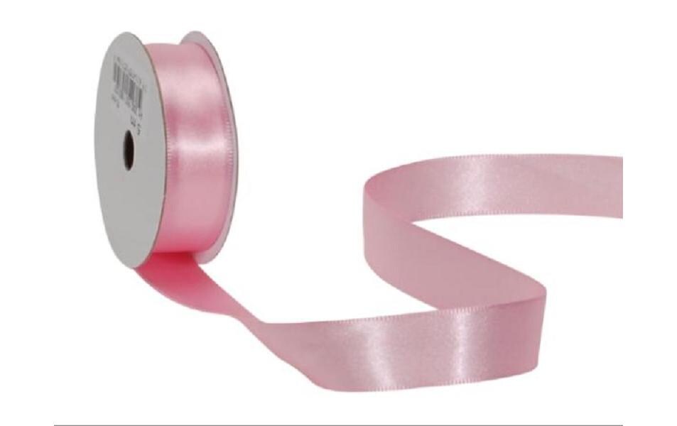Satinband 16 mm x 5 m, RosaGeschenkband aus Textil