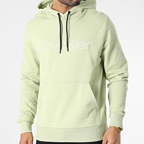 Sweat Capuche Cotton Logo 7033 Vert Clair