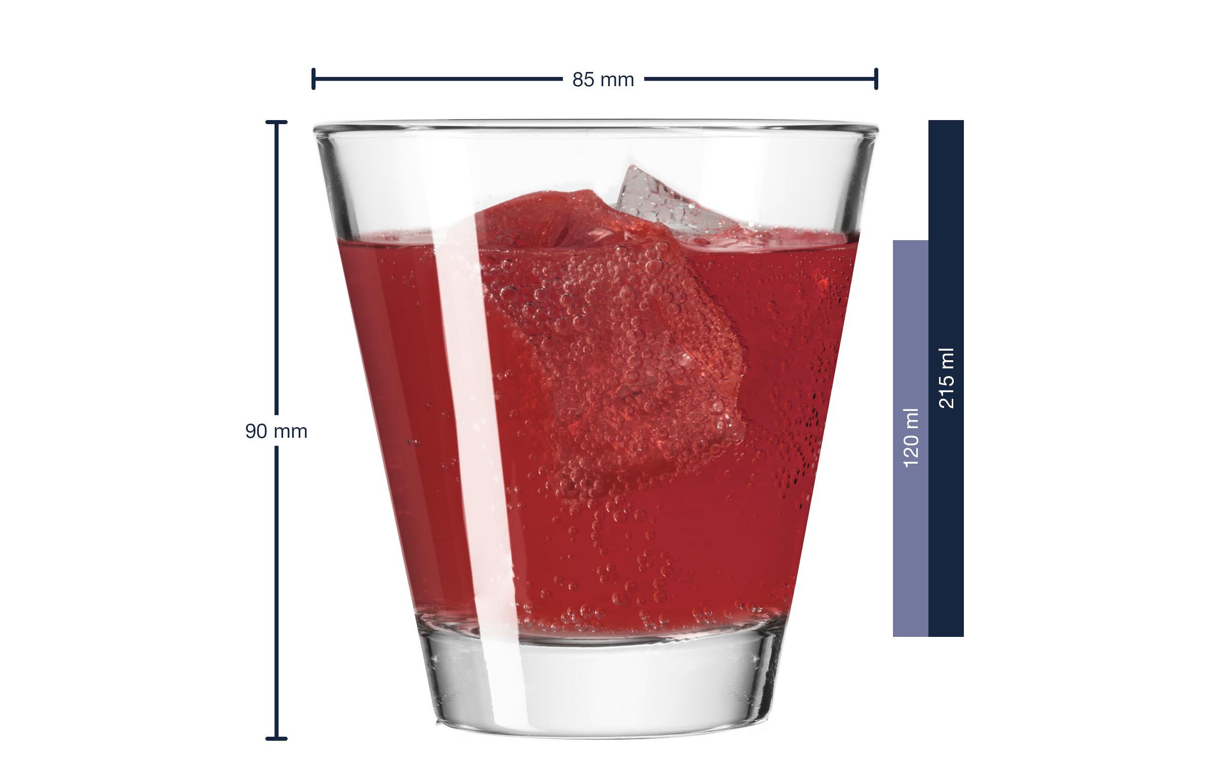 Trinkglas Ciao 215 ml, 6 Stück, TransparentTrinkgläser Set