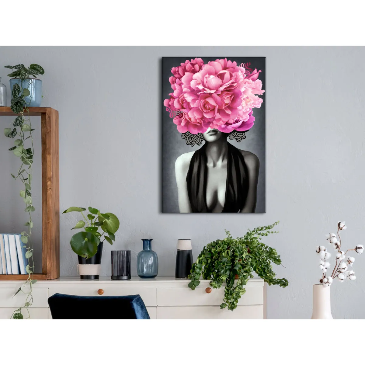 Artgeist Femme Noir et Blanc 120x80