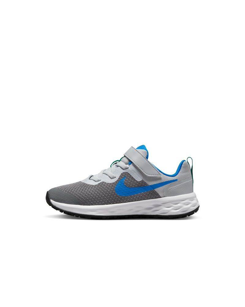 Chaussures Nike Revolution 6 Gris & Bleu Royal pour enfant