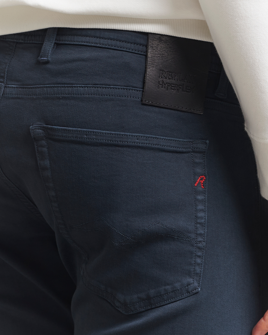 Replay Grover Hyperflex 5-Pocket Pants Navy