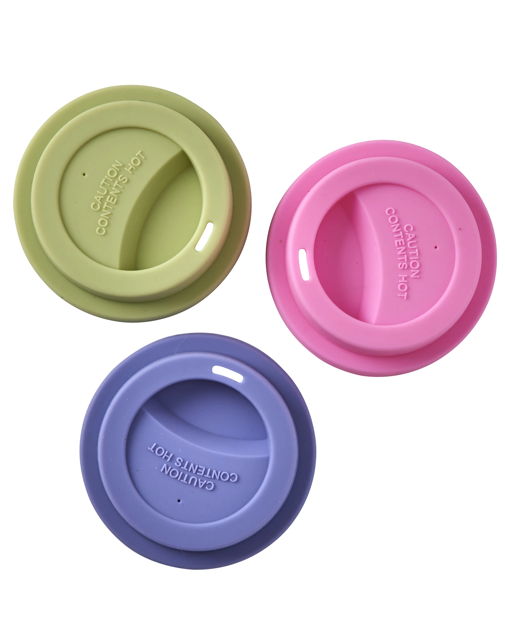 Silikon-Deckel für Melamin-Trinkbecher tall 3er-Set in multi