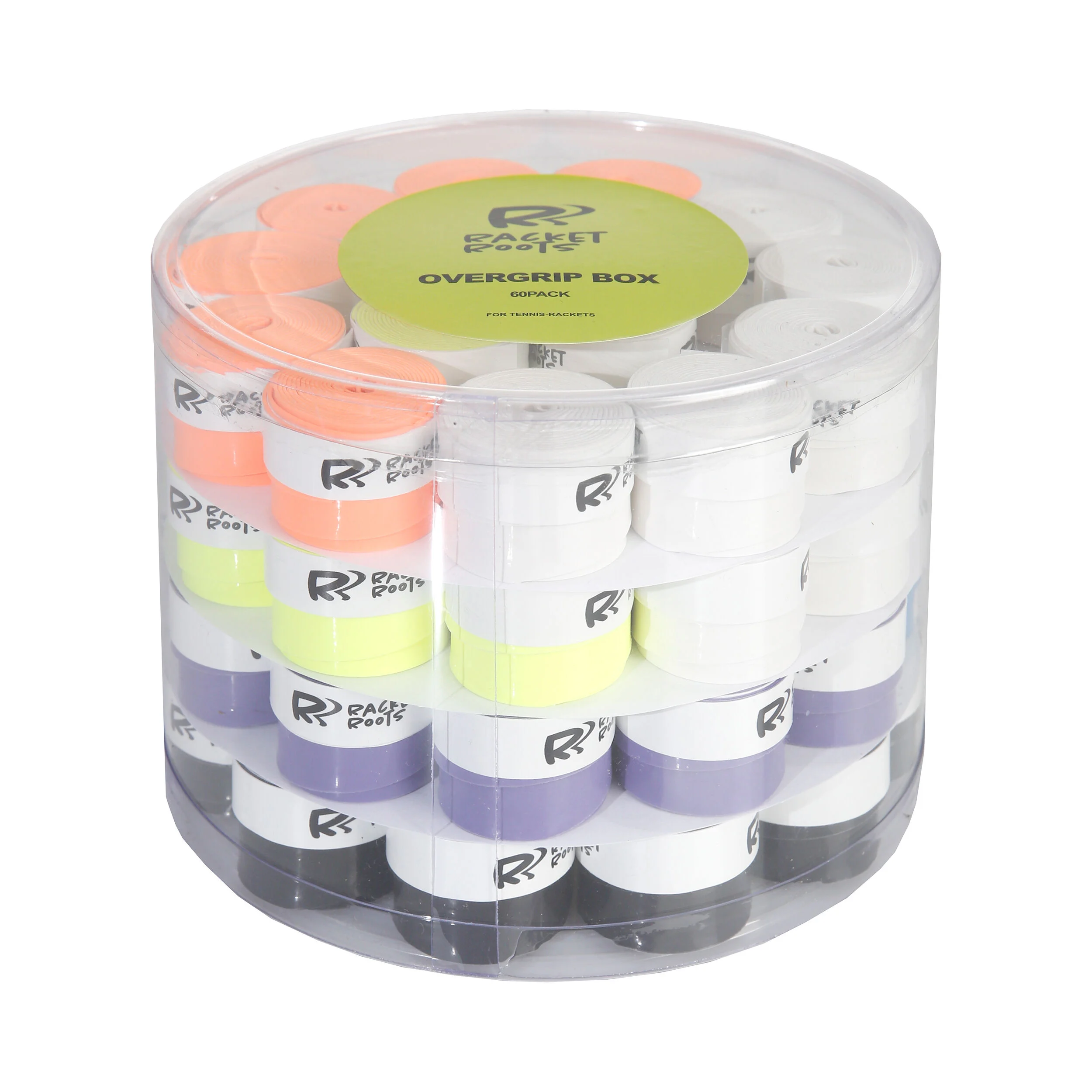 Racket Roots Overgrip Box De 60 Balles - Multicouleur