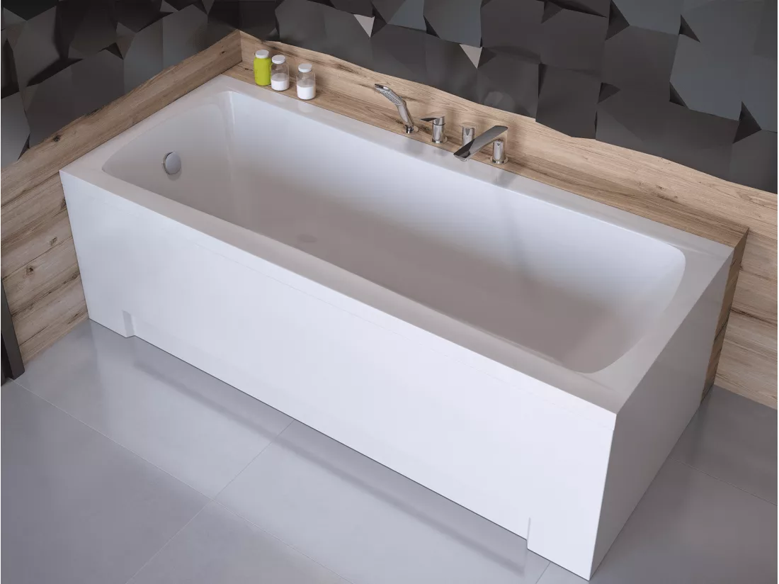 Baignoire MIRANO II avec tablier 140-150-160-170 x 70 - Dimensions: 150 x 70 cm