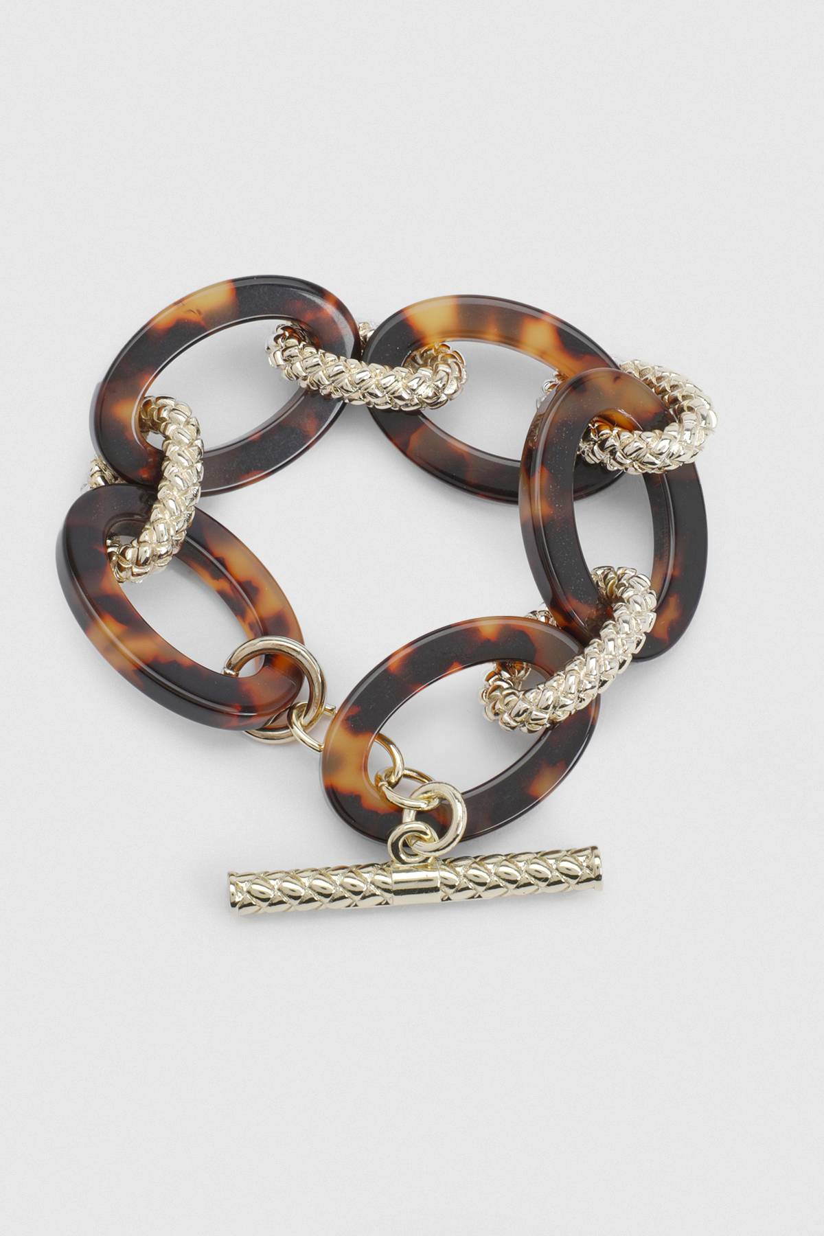KarenMillen Bracelet à Maillons Tressés en Chaîne Acrylique