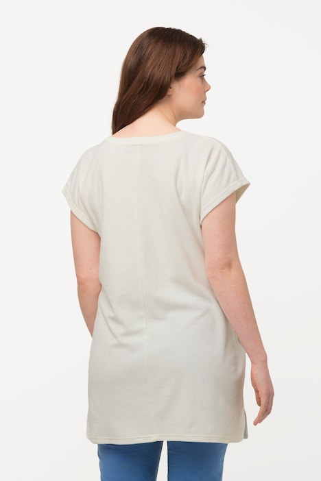 Frottee-Shirt, Rundhals, Halbarm, Biobaumwolle