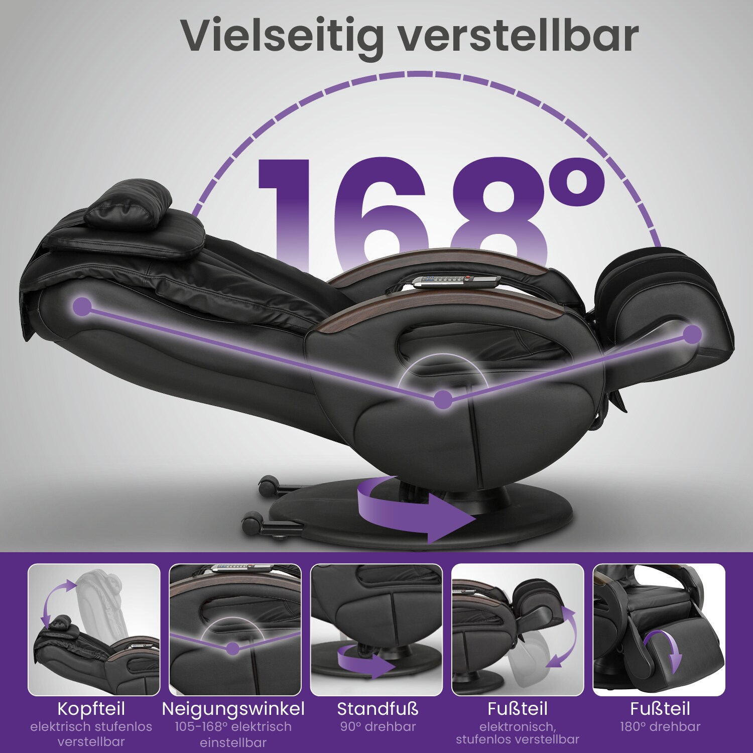 aktivshop Massagesessel Komfort Deluxe mit Aufstehhilfe