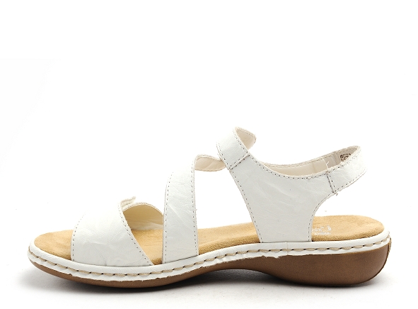 Rieker nu pieds plats femme 659c7 blanc