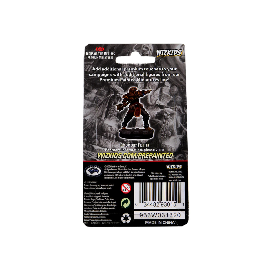 D&D Icons of the Realms Premium Figures - Male Dragonborn Fighter