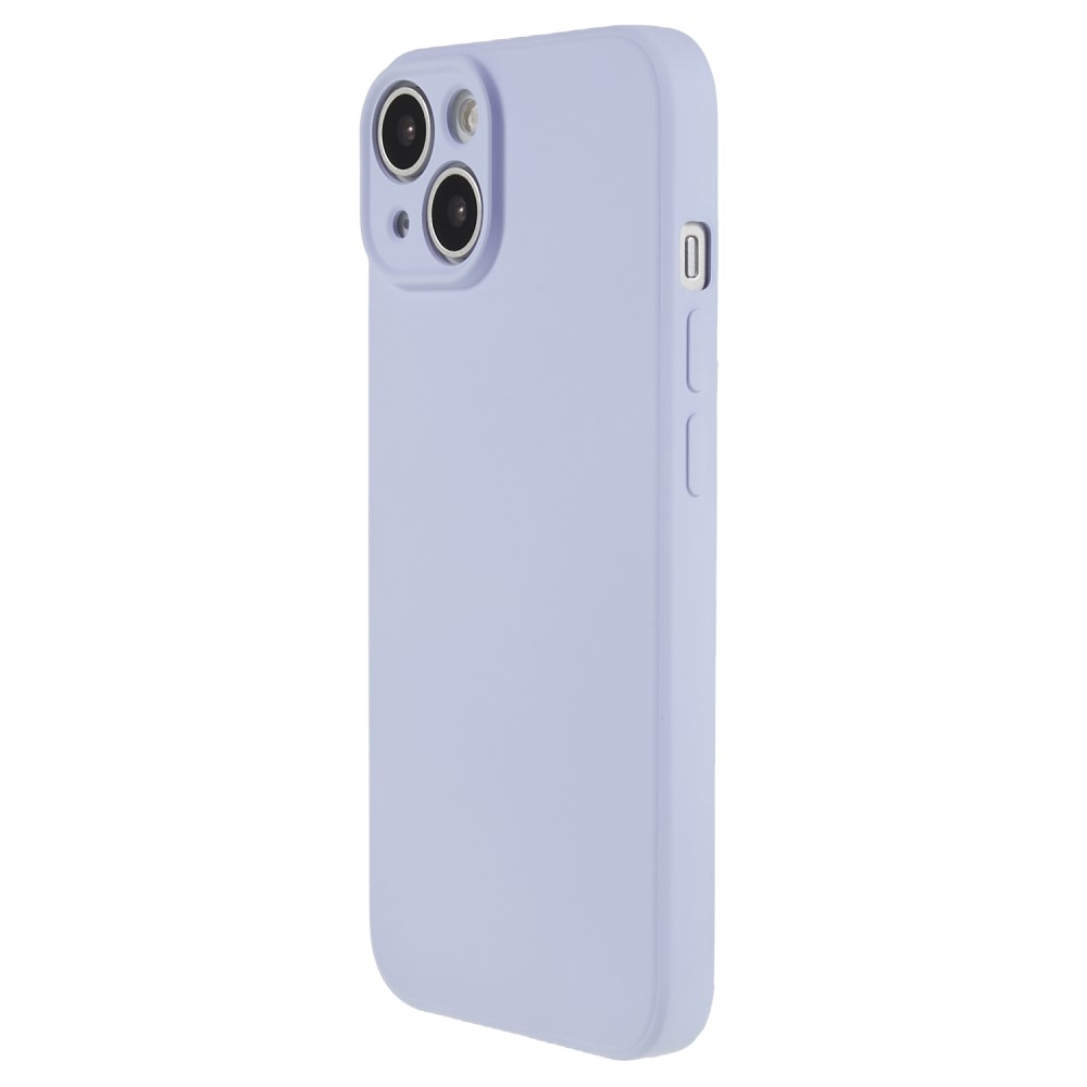 iPhone 14 Gummi Case Hülle mit Kameraschutz - Blaulila (Matt)