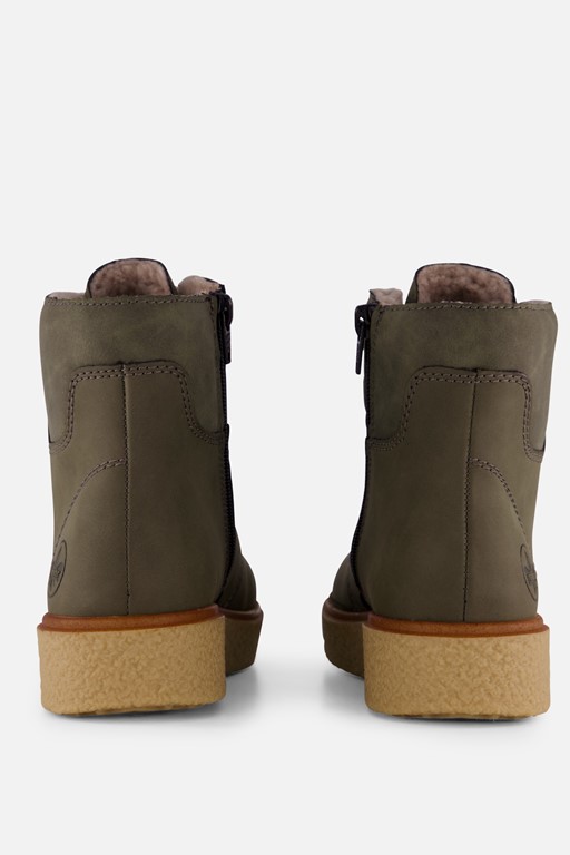Rieker Veterboots groen Suede