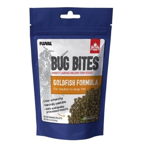 Alimento granulado Fluval Bug Bites para peixes de água fria