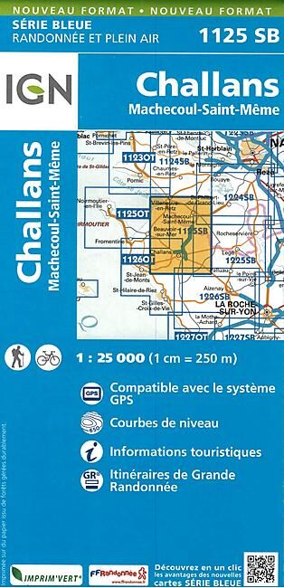 IGN - 1125 SB CHALLANS MACHECOUL 1 25 000